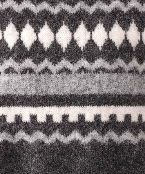 GLOBAL WORK（グローバルワーク）の「フェアアイル柄ニットプルオーバー/606417（ニット/セーター・レディース・ライトベージュ/グレー・LARGE/MEDIUM）」の18枚目の写真
