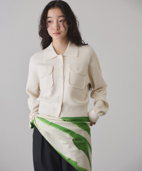 コットンカシミヤポケットカーディガン（カーディガン/ボレロ）｜ADAM