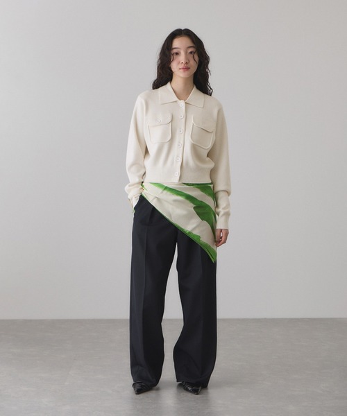 ADAM ET ROPE'（アダムエロペ）の「コットンカシミヤポケットカーディガン（カーディガン/ボレロ・レディース・サックスブルー/レッド系その他2/オフホワイト/グレー・FREE）」の17枚目の写真