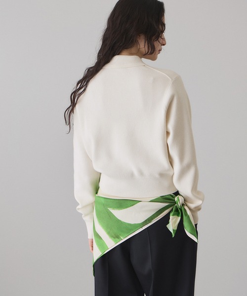 ADAM ET ROPE'（アダムエロペ）の「コットンカシミヤポケットカーディガン（カーディガン/ボレロ・レディース・サックスブルー/レッド系その他2/オフホワイト/グレー・FREE）」の21枚目の写真