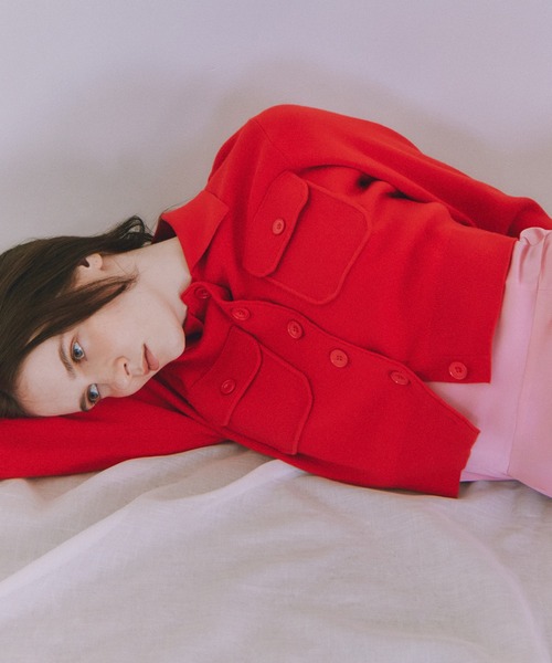 ADAM ET ROPE'（アダムエロペ）の「コットンカシミヤポケットカーディガン（カーディガン/ボレロ・レディース・サックスブルー/レッド系その他2/オフホワイト/グレー・FREE）」の15枚目の写真