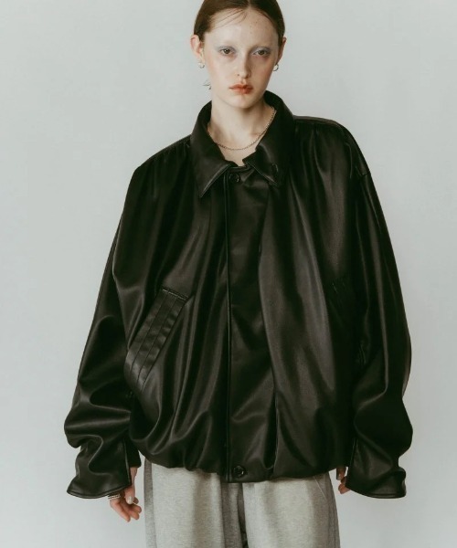 Knuth Marf voluminous leather jacket（その他アウター）｜Knuth Marf