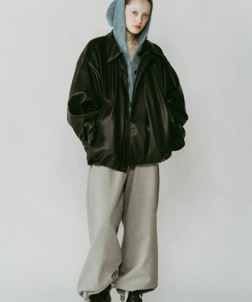 Knuth Marf voluminous leather jacket（その他アウター）｜Knuth Marf