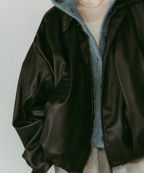 Knuth Marf voluminous leather jacket（その他アウター）｜Knuth Marf