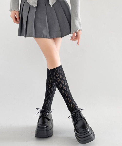 Shoes in Closet（シューズインクローゼット）の「厚底 トリプルソール ボリューム レースアップ シューズ 6437（ドレスシューズ・レディース・ブラック/ブラック系その他・S/M/L/LL）」の5枚目の写真