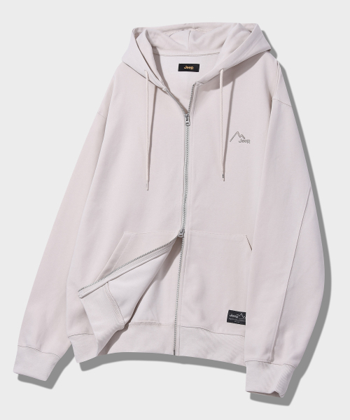 JEEP（ジープ）の「[330g] 2way ピークロゴ フードパーカー (JP5TZU012LE)（パーカー・レディース・その他・MEDIUM/LARGE/X-LARGE/SMALL）」の2枚目の写真