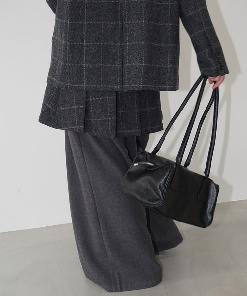 chuclla（チュクラ）の「【YOUYILIN】アーガイルパッチ テーラードジャケット CHYOUW25a008（テーラードジャケット・レディース・ダークグレー・L/M）」の9枚目の写真