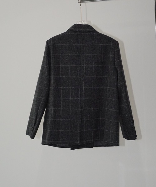 chuclla（チュクラ）の「【YOUYILIN】アーガイルパッチ テーラードジャケット CHYOUW25a008（テーラードジャケット・レディース・ダークグレー・L/M）」の13枚目の写真