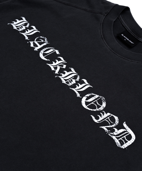 BLACK BLOND(ブラック ブロンド)の「ビビディ クラッシュド ペイツ 半袖Tシャツ (ブラック)(Tシャツ/カットソー・レディース・その他・SMALL/MEDIUM/LARGE/X-LARGE/XX-LARGE/XXX-LARGE)」の4枚目の写真