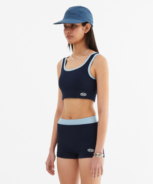 MENASOO（ミナス）の「MNS Span Colorbinding Top_Navy（チューブトップ・レディース・ネイビー・1/2）」の3枚目の写真