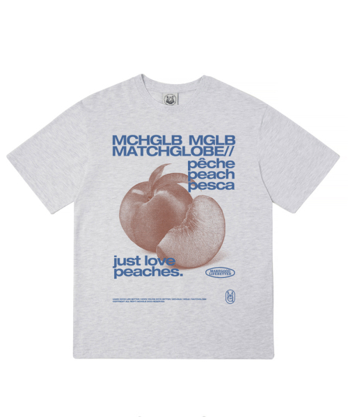 MATCHGLOBE(マッチグローブ)の「ピーチスオーバーサイズTシャツ(ライトメランジ)(Tシャツ/カットソー・レディース・その他・FREE)」の6枚目の写真