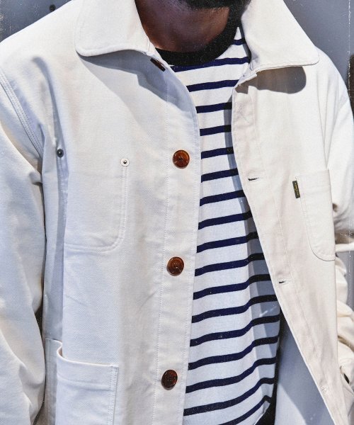 VDR（ブイディアール）の「MOLESKIN CHORE JACKET [Snow White]（ミリタリージャケット・メンズ・その他・MEDIUM/LARGE）」の3枚目の写真