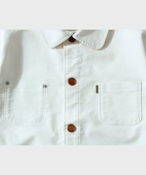 VDR（ブイディアール）の「MOLESKIN CHORE JACKET [Snow White]（ミリタリージャケット・メンズ・その他・MEDIUM/LARGE）」の4枚目の写真