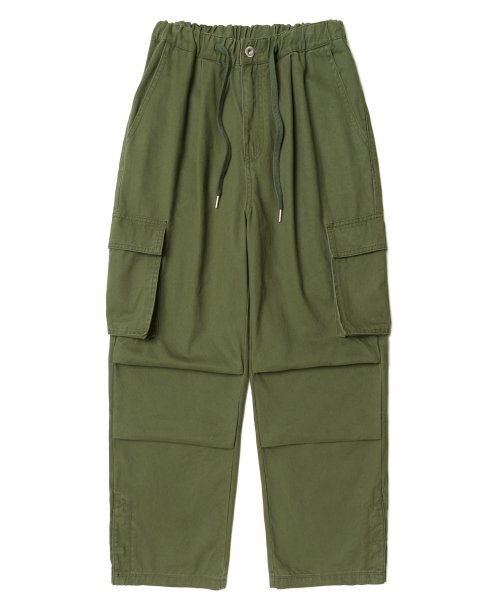 AOTT(アンアウトピット)の「コットンワイドカーゴパンツカーキ(その他パンツ・メンズ・カーキ・MEDIUM/X-LARGE/LARGE)」の2枚目の写真
