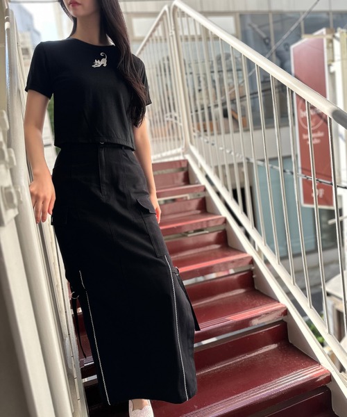 MILK（ミルク）の「CAT Mini Tシャツ（Tシャツ/カットソー・レディース・A・FREE）」の7枚目の写真