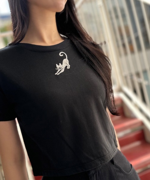 MILK（ミルク）の「CAT Mini Tシャツ（Tシャツ/カットソー・レディース・A・FREE）」の11枚目の写真