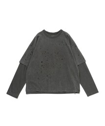 BEAMS | レイヤード ダメージ Tシャツ(Tシャツ/カットソー)
