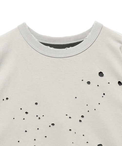 BEAMS（ビームス）の「レイヤード ダメージ Tシャツ（Tシャツ/カットソー・メンズ・ライトグレー/ブラック・L/M/S/XL）」の13枚目の写真