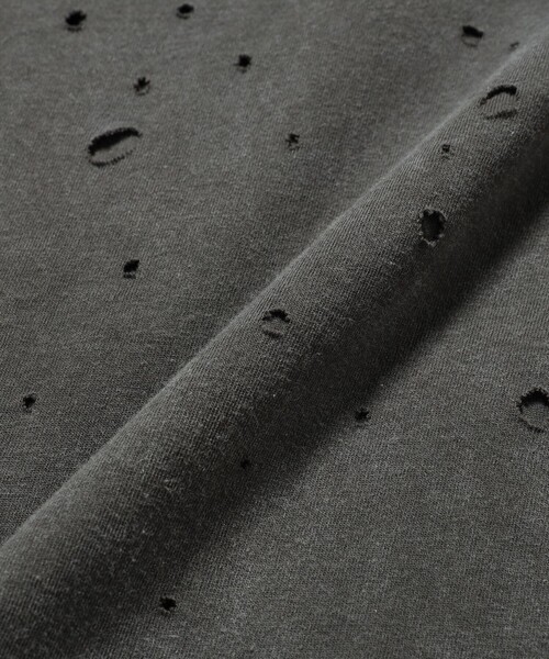 BEAMS（ビームス）の「レイヤード ダメージ Tシャツ（Tシャツ/カットソー・メンズ・ライトグレー/ブラック・L/M/S/XL）」の7枚目の写真