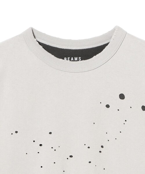 BEAMS（ビームス）の「レイヤード ダメージ Tシャツ（Tシャツ/カットソー・メンズ・ライトグレー/ブラック・L/M/S/XL）」の9枚目の写真