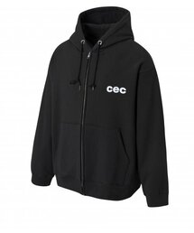 chancechance（チャンスチャンス）の「CECジップアップフードパーカー(ブラック/裏起毛)（パーカー）」