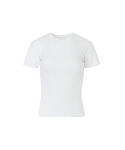 A.R.U(エイアールユー)の「BASIC TEE(Tシャツ/カットソー・レディース・ホワイト/ブラック/ネイビー/ミックスグレー/オレンジ/PINK・SMALL/MEDIUM)」の2枚目の写真
