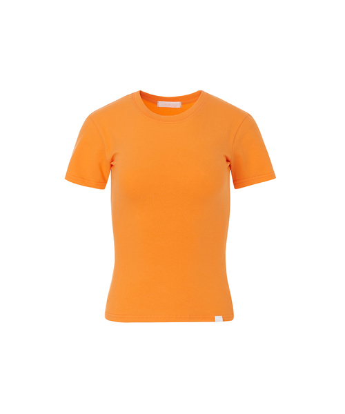A.R.U(エイアールユー)の「BASIC TEE(Tシャツ/カットソー・レディース・ホワイト/ブラック/ネイビー/ミックスグレー/オレンジ/PINK・SMALL/MEDIUM)」の6枚目の写真