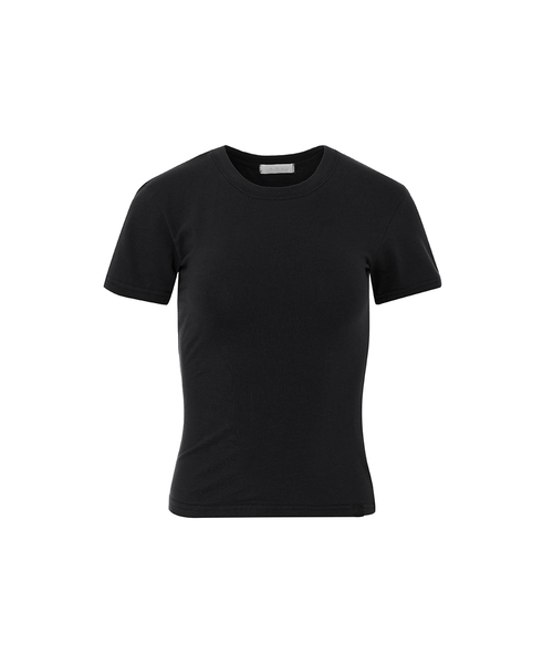 A.R.U(エイアールユー)の「BASIC TEE(Tシャツ/カットソー・レディース・ホワイト/ブラック/ネイビー/ミックスグレー/オレンジ/PINK・SMALL/MEDIUM)」の1枚目の写真