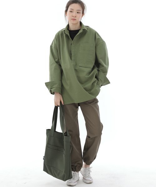 SAINTCREW(セントクルー)の「フリースタイルライフバテックエコバッグ FL-100 カーキ(エコバッグ/サブバッグ・レディース・その他・フリー)」の2枚目の写真
