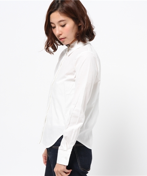 OUTLET（アウトレット）の「【Sheta】フロントクロスシャツ（シャツ/ブラウス・レディース・ベージュ/オフホワイト・FREE）」の4枚目の写真