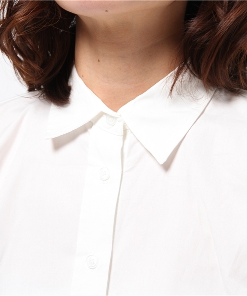 OUTLET（アウトレット）の「【Sheta】フロントクロスシャツ（シャツ/ブラウス・レディース・ベージュ/オフホワイト・FREE）」の6枚目の写真