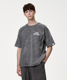 AOG PROJECT（エイオージープロジェクト）の「Tie-dye short-sleeved T-shirt (charcoal)（Tシャツ/カットソー）」