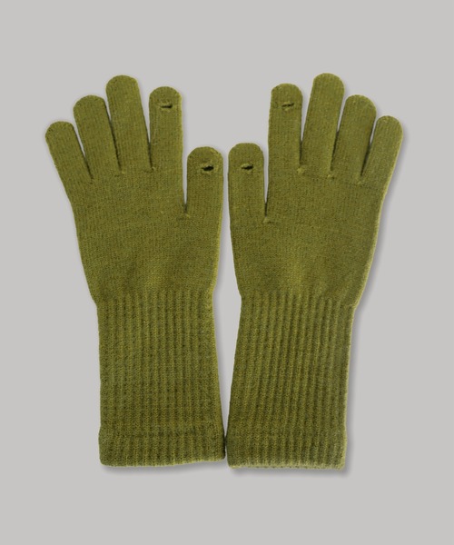 by muni:r（バイ ムニール）の「ソフトウールタッチ ニットグローブ（手袋・レディース・ベージュ/アイボリー/オリーブ/チャコールグレー・FREE）」の11枚目の写真
