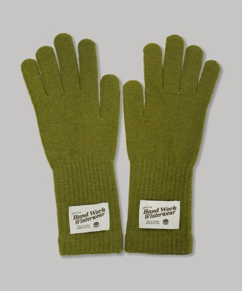 by muni:r（バイ ムニール）の「ソフトウールタッチ ニットグローブ（手袋・レディース・ベージュ/アイボリー/オリーブ/チャコールグレー・FREE）」の6枚目の写真