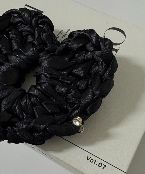 GOLDY（ゴールディ）の「〈GOLDY/ゴールディ〉テープリボンシュシュ（シュシュ・レディース・ブラック系その他/ブラック系その他2・FREE）」の5枚目の写真