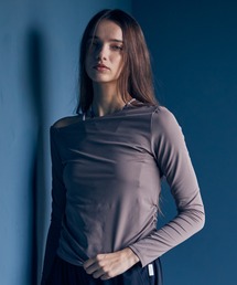 Julier Ecocoアシンメトリーロングスリーブプルオーバー