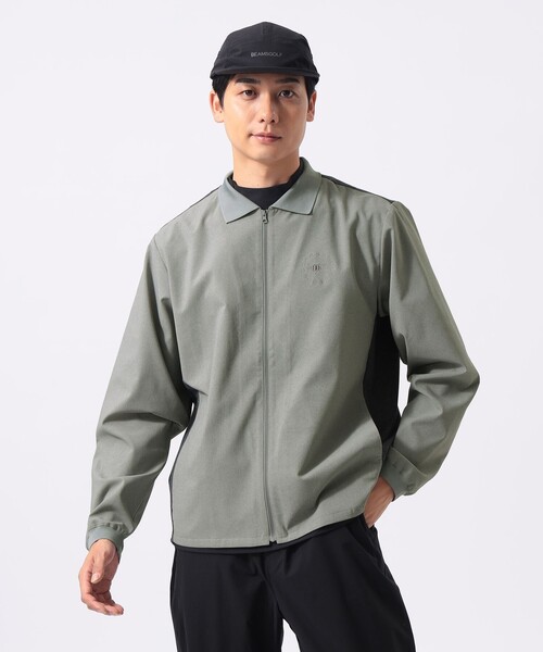 BEAMS GOLF(ビームスゴルフ)の「ORANGE LABEL / 切り替え フルジップ シャツブルゾン(ブルゾン・メンズ・グレー/ブラック・LARGE/MEDIUM/X-LARGE/SMALL)」の4枚目の写真