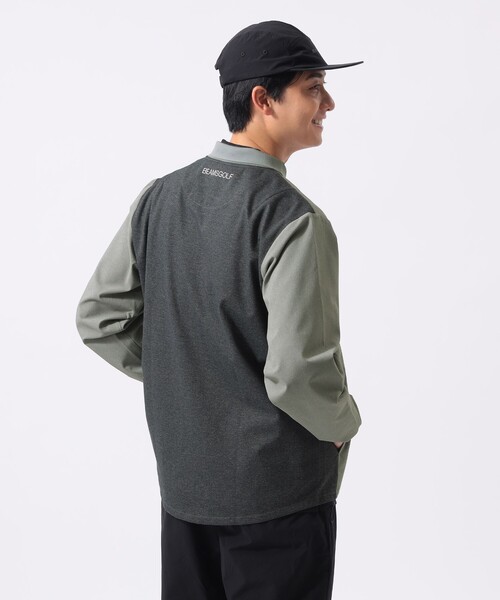 BEAMS GOLF(ビームスゴルフ)の「ORANGE LABEL / 切り替え フルジップ シャツブルゾン(ブルゾン・メンズ・グレー/ブラック・LARGE/MEDIUM/X-LARGE/SMALL)」の9枚目の写真