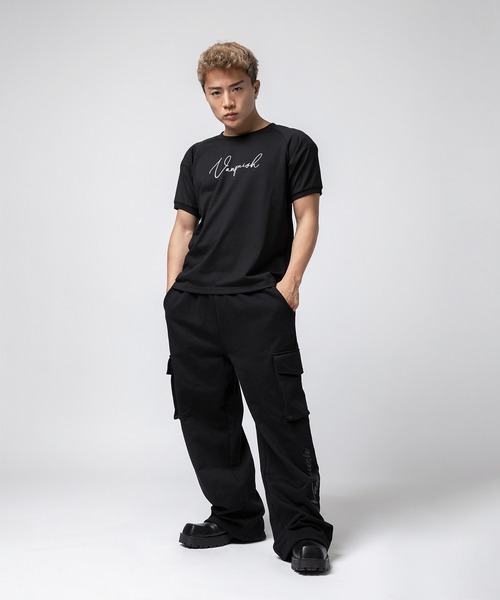 VANQUISH（ヴァンキッシュ）の「VANQUISH / ヴァンキッシュ スウェット カーゴパンツ（スウェットパンツ・メンズ・ブラック/ホワイト・M/L）」の2枚目の写真