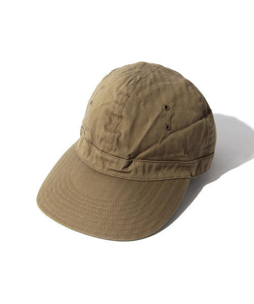 BEAMS BOY（ビームスボーイ）の「INFIELDER DESIGN×BEAMS BOY / ミリタリーCAP（キャップ・レディース・ベージュ/ダークグリーン・ONE SIZE）」の3枚目の写真