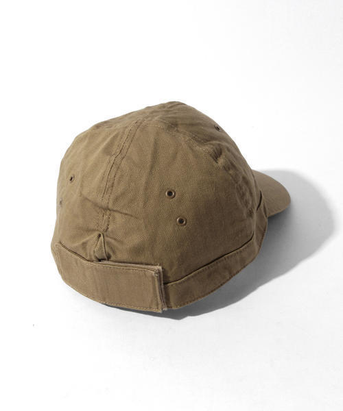 BEAMS BOY（ビームスボーイ）の「INFIELDER DESIGN×BEAMS BOY / ミリタリーCAP（キャップ・レディース・ベージュ/ダークグリーン・ONE SIZE）」の4枚目の写真