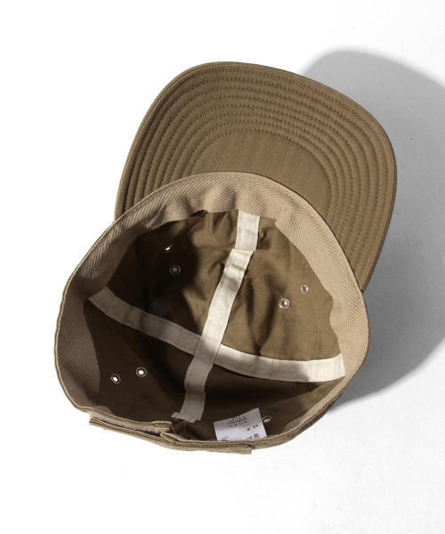 BEAMS BOY（ビームスボーイ）の「INFIELDER DESIGN×BEAMS BOY / ミリタリーCAP（キャップ・レディース・ベージュ/ダークグリーン・ONE SIZE）」の6枚目の写真