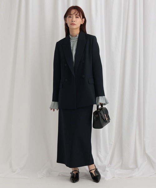 mysty woman（ミスティウーマン）の「パールツキハイネックブラウス　638056（シャツ/ブラウス・レディース・オフホワイト/グレー/ブラック・FREE）」の21枚目の写真