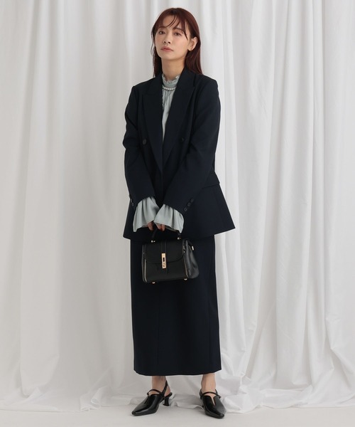 mysty woman（ミスティウーマン）の「パールツキハイネックブラウス　638056（シャツ/ブラウス・レディース・オフホワイト/グレー/ブラック・FREE）」の22枚目の写真