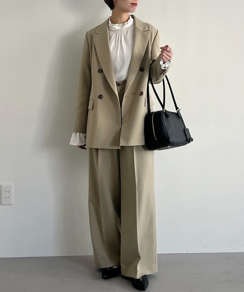 mysty woman（ミスティウーマン）の「パールツキハイネックブラウス　638056（シャツ/ブラウス・レディース・オフホワイト/グレー/ブラック・FREE）」の15枚目の写真