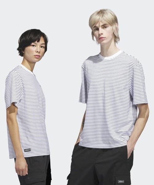 adidas(アディダス)の「スケートボーディング ヤーンダイ 半袖Tシャツ / アディダスオリジナルス adidas Originals(Tシャツ/カットソー・メンズ・ホワイト・XX-LARGE/3XL/LARGE/MEDIUM/SMALL/X-LARGE/X-SMALL)」の1枚目の写真