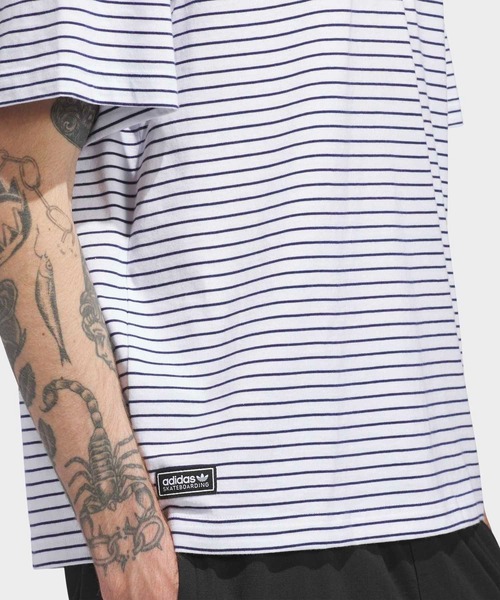 adidas(アディダス)の「スケートボーディング ヤーンダイ 半袖Tシャツ / アディダスオリジナルス adidas Originals(Tシャツ/カットソー・メンズ・ホワイト・XX-LARGE/3XL/LARGE/MEDIUM/SMALL/X-LARGE/X-SMALL)」の2枚目の写真