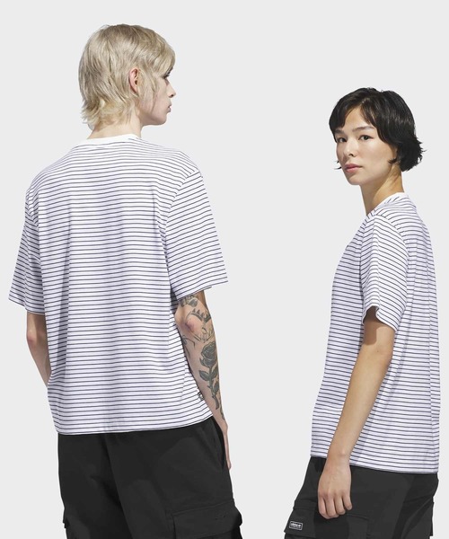 adidas(アディダス)の「スケートボーディング ヤーンダイ 半袖Tシャツ / アディダスオリジナルス adidas Originals(Tシャツ/カットソー・メンズ・ホワイト・XX-LARGE/3XL/LARGE/MEDIUM/SMALL/X-LARGE/X-SMALL)」の5枚目の写真