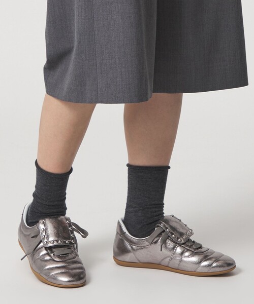 ODETTE E ODILE（オデットエオディール）の「2WAYフラップ スニーカー15↑（スニーカー・レディース・シルバー/ブラック・37/36/35/38）」の7枚目の写真