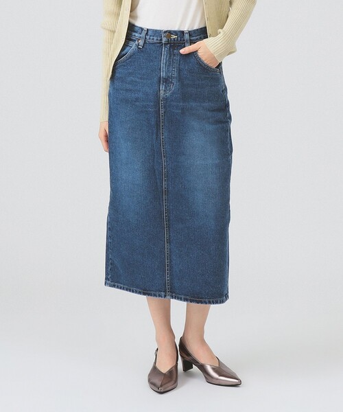 Ray BEAMS（レイビームス）の「Lee / STANDARD WARDROBE SKIRT（デニムスカート・レディース・ブラック/ブルー・SMALL/X-SMALL）」の2枚目の写真